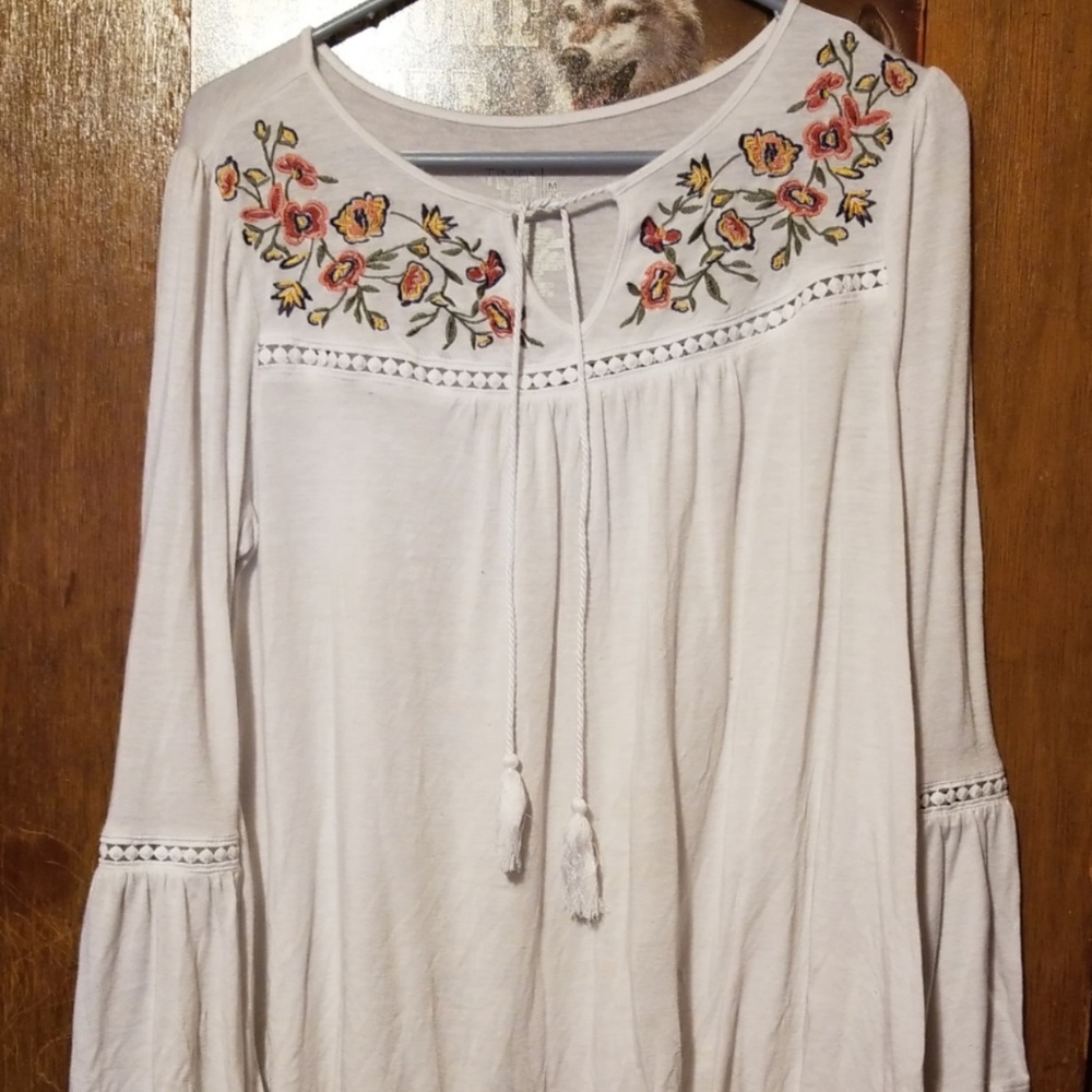 White Flower Blouse